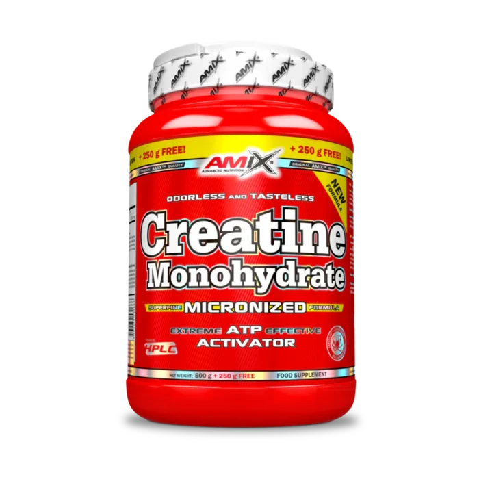 CREATINE MONOHYDRATE 500GR + 250 GR FREE AMIX