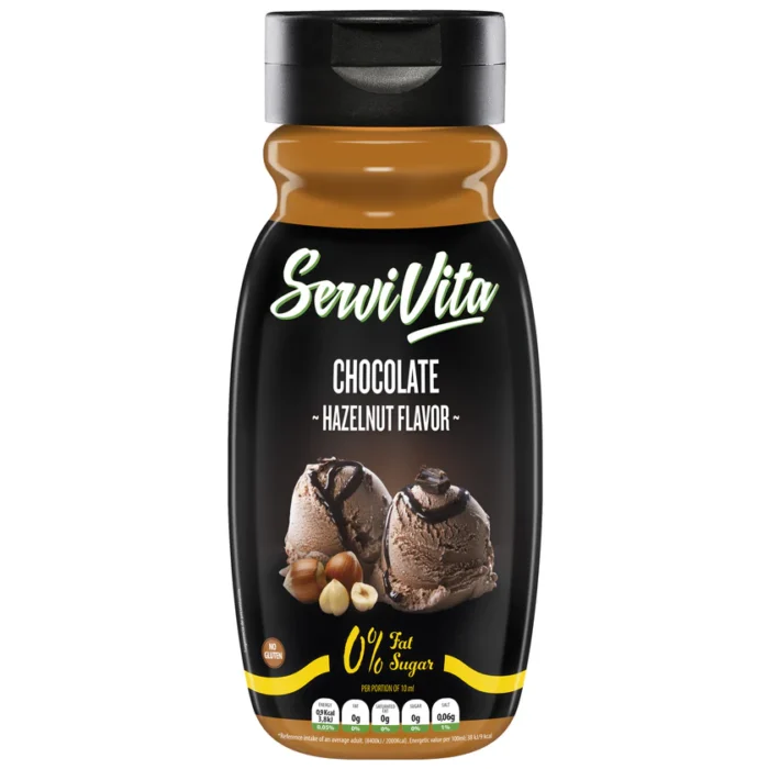 Sirope de Avellana Chocolate Servivita Zero 320ml