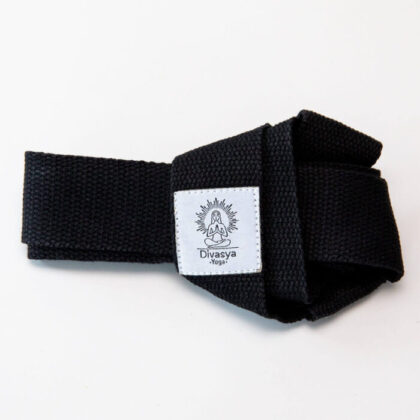 Correa Transporta Esterilla. Negro. Divasya