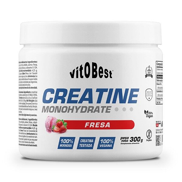 Creatine Monohydrate Fresa 300g VITOBEST