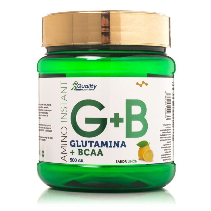 Glutamina + BCAA Limón 500g
