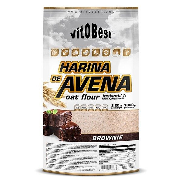 Harina de Avena 1Kg Brownie VITOBEST