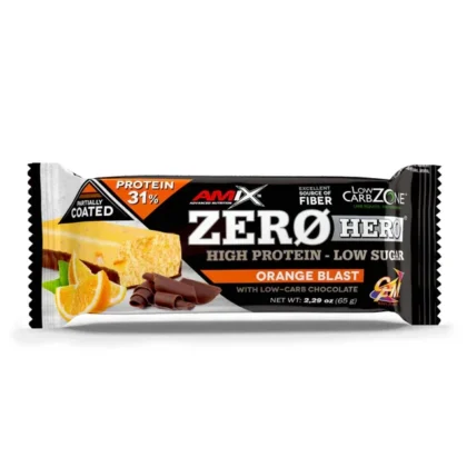 ZEROHERO 31% PROTEIN BAR 65GR  NARANJA AMIX